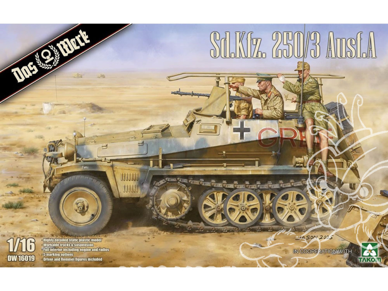 DAS WERK maquette militaire DW16019 Sd.Kfz. 250/3 Ausf. A 1/16