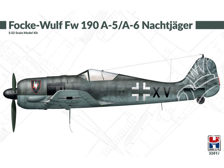 Hobby 2000 maquette avion 32017 Focke Wulf Fw 190 A-5/A-6 Nachtjager 1/32