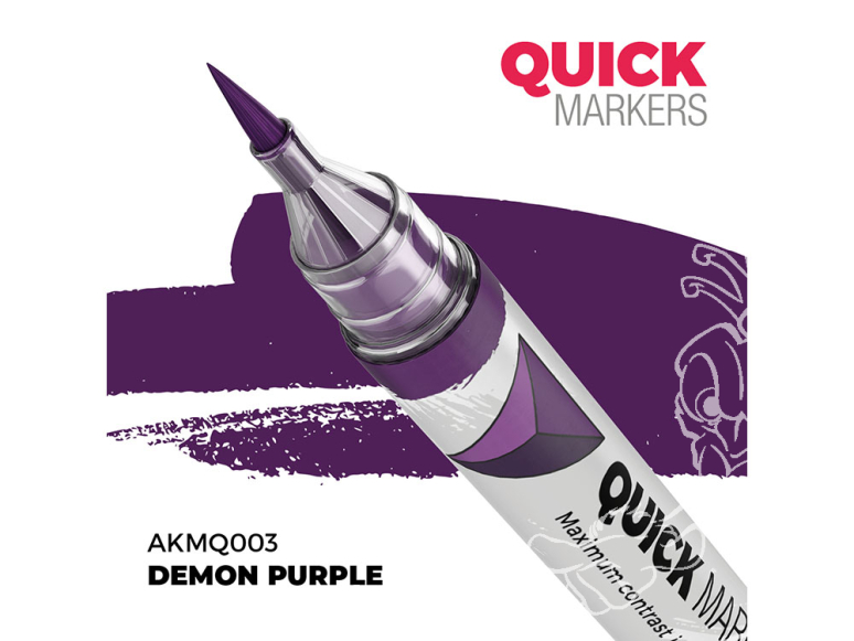 Ak Interactive AKMQ003 Quick Markers Demon Purple
