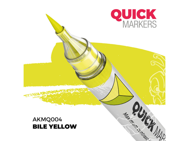 Ak Interactive AKMQ004 Quick Markers Bile Yellow