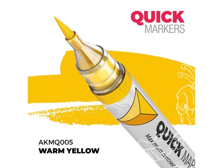 Ak Interactive AKMQ005 Quick Markers Warm Yellow