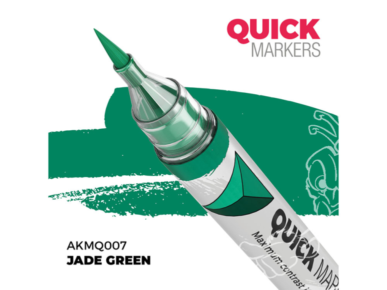 Ak Interactive AKMQ007 Quick Markers Jade Green