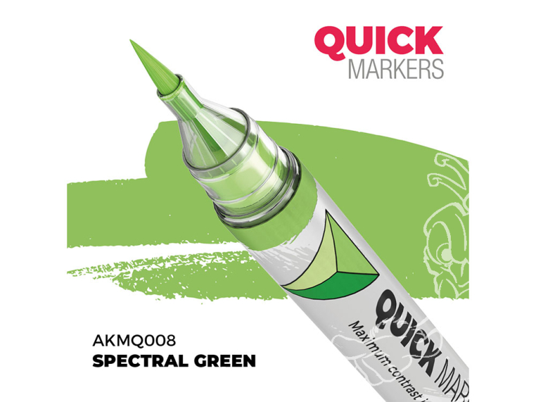 Ak Interactive AKMQ008 Quick Markers Spectral Green