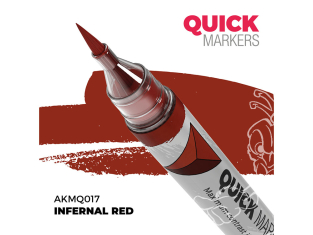 Ak Interactive AKMQ017 Quick Markers Infernal Red