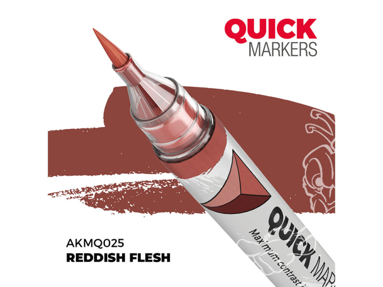 Ak Interactive AKMQ025 Quick Markers Reddish Flesh