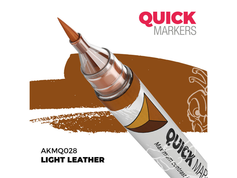 Ak Interactive AKMQ028 Quick Markers Light Leather