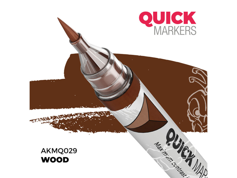 Ak Interactive AKMQ029 Quick Markers Wood