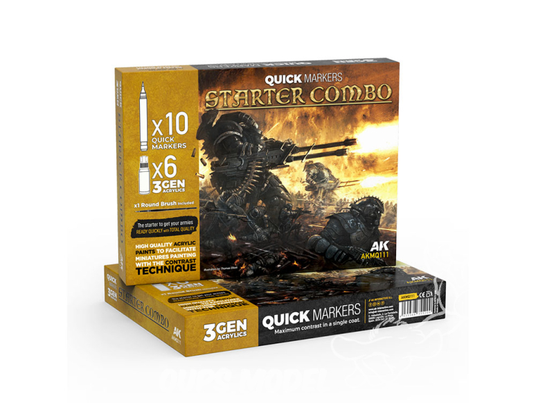 Ak Interactive AKMQ111 Quick Markers Starter Combo