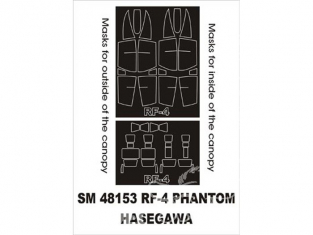 Montex Mini Mask SM48153 RF 4 Phantom Hasegawa 1/48