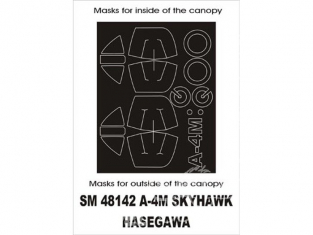 Montex Mini Mask SM48142 Douglas A-4M Skyhawk Hasegawa 1/48