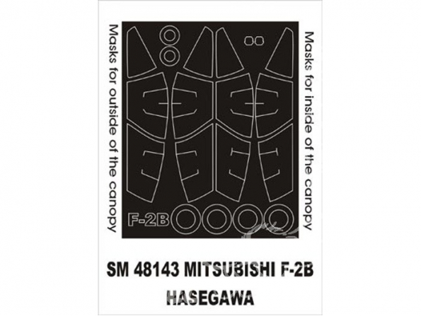 Montex Mini Mask SM48143 Mitsubishi F2B Hasegawa 1/48