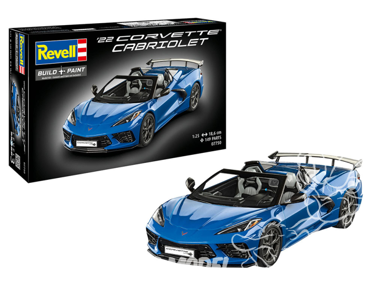 Revell maquette 07750 Corvette C8 cabriolet 1/24