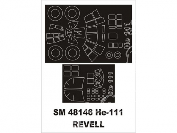 Montex Mini Mask SM48146 Heinkel He-111H Monogram 1/48