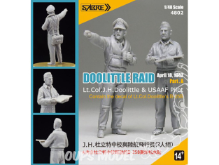 Sabre personnages 4802 DOOLITTLE RAID Part.A kit Résine 1/48