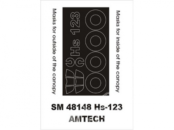 Montex Mini Mask SM48148 Henschel Hs-123 Amtech 1/48