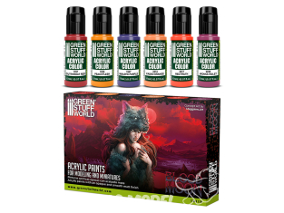 Green Stuff 506174 Artist Colours Set Peinture Rouge