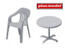 Plus Model Diorama DP3074 Chaises et table en plastique imprimée 3D 1/35