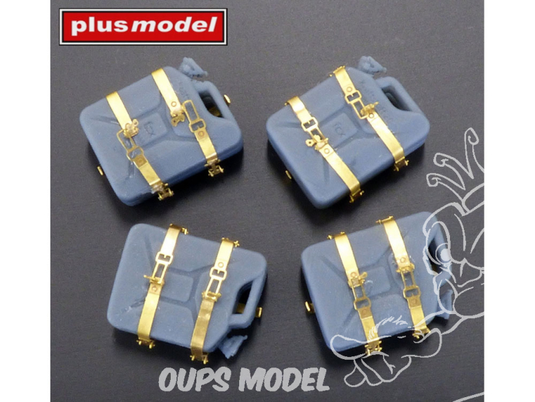 Plus Model DP3076 Bidons allemandes avec supports pour SdKfz 234 resine 3D 1/35
