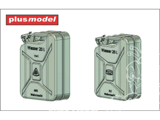 Plus Model DP3084 Bidons d'eau allemands resine 3D 1/35