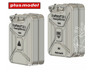 Plus Model DP3090 Bidons allemands fin Schwelm, Nowack resine 3D 1/35