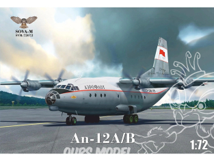 SOVA-M maquette avion 72072 Antonov An-12A/B transporter 1/72
