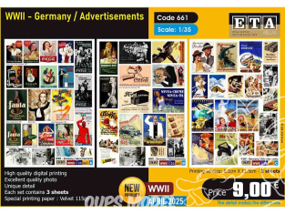 ETA diorama 661 Publicités de l'Allemagne pendant la Seconde Guerre mondiale 1/35
