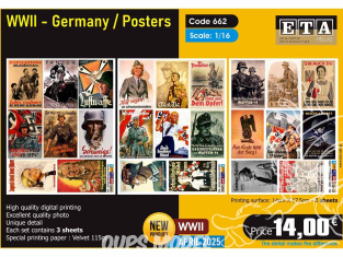 ETA diorama 662 Affiches de propagande allemandes de la Seconde Guerre mondiale 1/16
