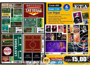 ETA diorama 480 LAS VEGAS Affiches, panneaux de signalisation, affiches publicitaires 1/35