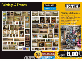 ETA diorama 806 Tableaux avec cadres 1/72 1/76