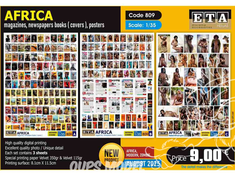 ETA diorama 809 AFRIQUE Magazines 1/35