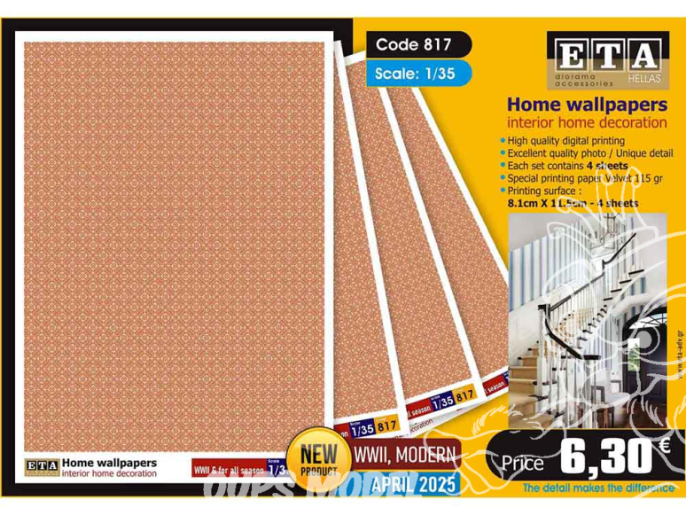 ETA diorama 816 Papiers peints 1/35