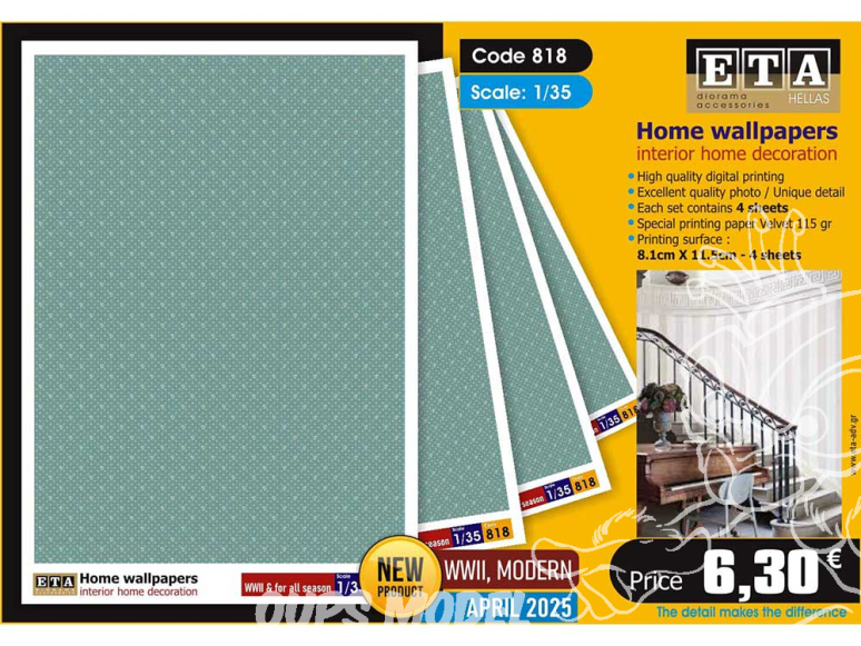 ETA diorama 818 Papiers peints 1/35