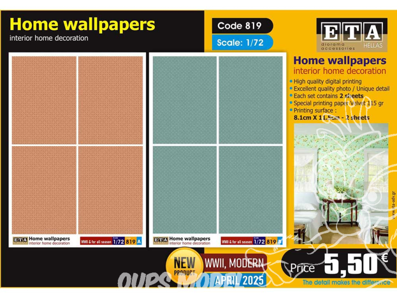 ETA diorama 819 Papiers peints 1/35