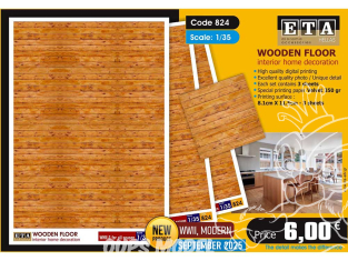 ETA diorama 824 Plancher en bois 1/35