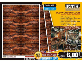 ETA diorama 828 Vieux mur en bois 1/35