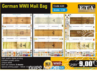 ETA diorama 634 Sacs postaux allemand de la Seconde Guerre mondiale 1/35