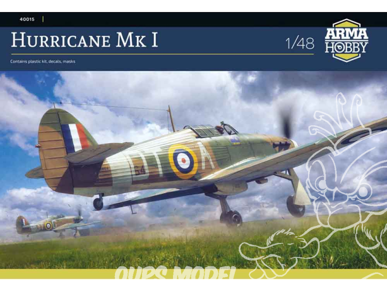 Arma Hobby maquette avion 40015 Hurricane Mk I 1/48