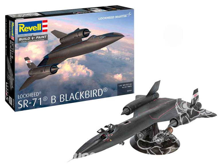 Revell maquette avion 03751 Lockheed SR-71B Blackbird 1/48