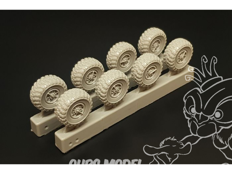 Hauler HLH72148 Roues pour 9K714 OKA (SS-23 Spider) Hobby Boss 1/72