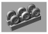 Brengun kit amelioration avion BRL32054 Jeu de roues Spitfire à 5 rayons 3 types de pneus 1/32