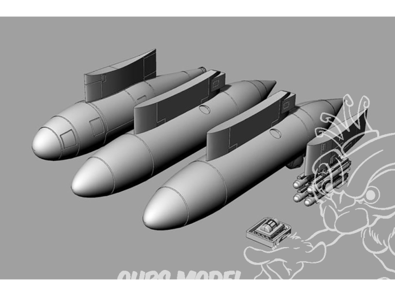 Brengun moteur avion BRL144199 Capsule de ravitaillement KC-130J Harvest Hawk 3 pièces 1/144