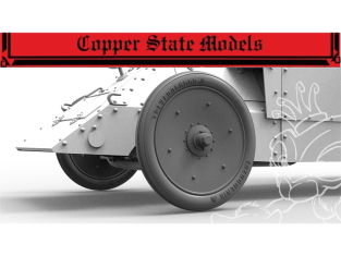 Copper State Models A35-067 Pneus à bande de roulement Smutn Yolka pour triangle avant 1/35