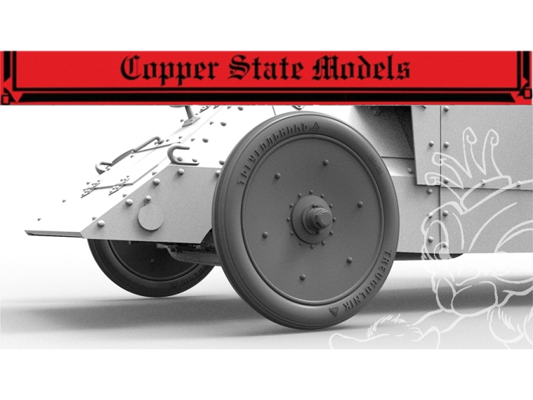 Copper State Models A35-067 Pneus à bande de roulement Smutn Yolka pour triangle avant 1/35
