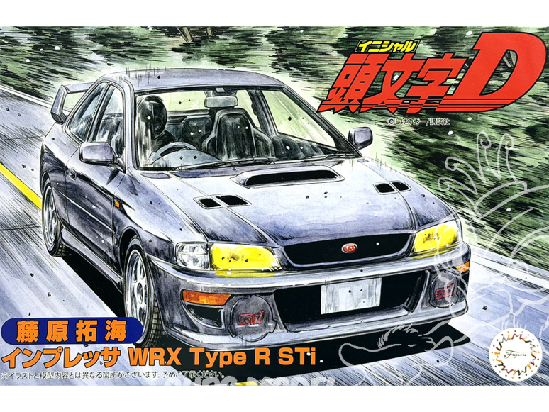 Fujimi maquette voiture 183817 Subaru WRX Type R STi Initial D Takumi 1/24