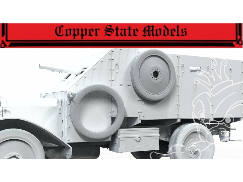 Copper State Models A35-061 Ensemble de roues de rechange pour tender britannique 1/35