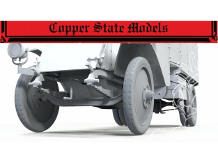 Copper State Models A35-060 Pneus à bande de roulement universelle pour tender britannique 1/35