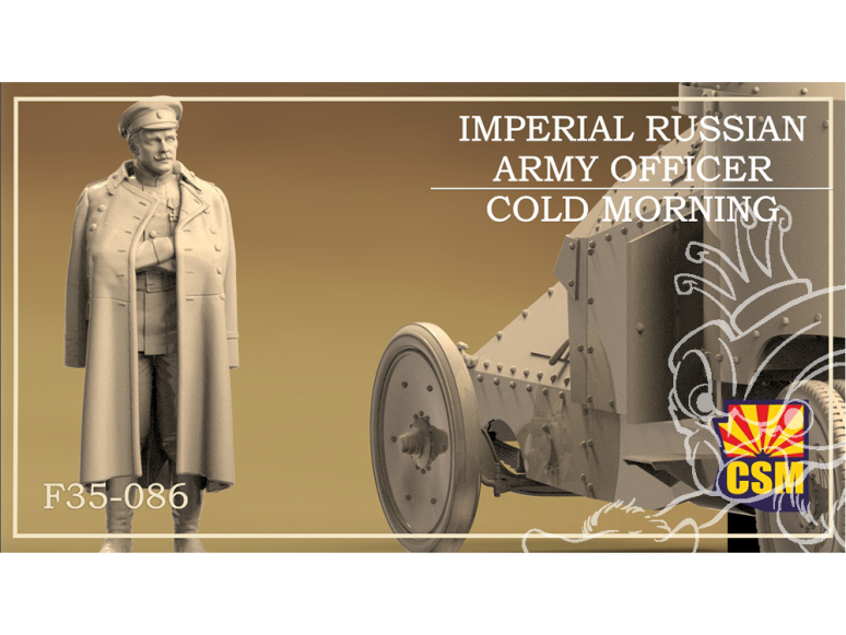 Copper State Models Figurine F35-086 Officier de l'armée impériale russe, matin froid 1/35