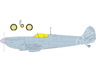 Eduard Express Mask JX346 Spitfire Mk.Vb Kotare 1/32