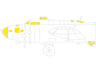 Eduard Express Mask EX1167 B-17F TFace Revell 1/48