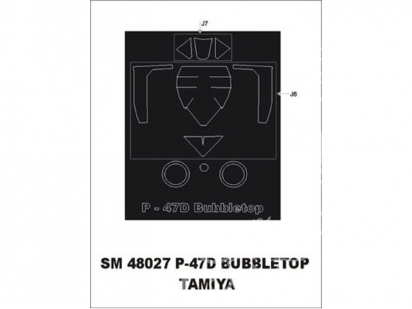 Montex Mini Mask SM48027 Republic P-47D Bubbletop Tamiya 1/48